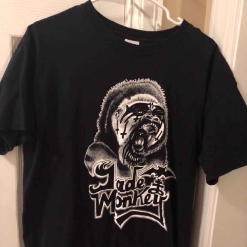 Tattoo Black LG Jade Monkey Tattoo Studio T shirt